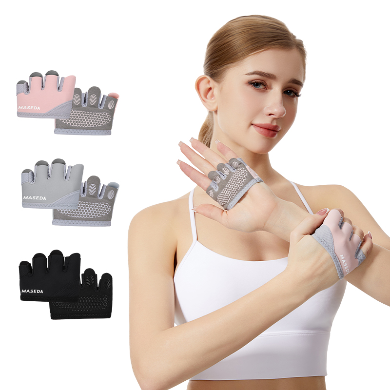 Yoga Mat - Coppia di Guanti Fitness Senza Dita: