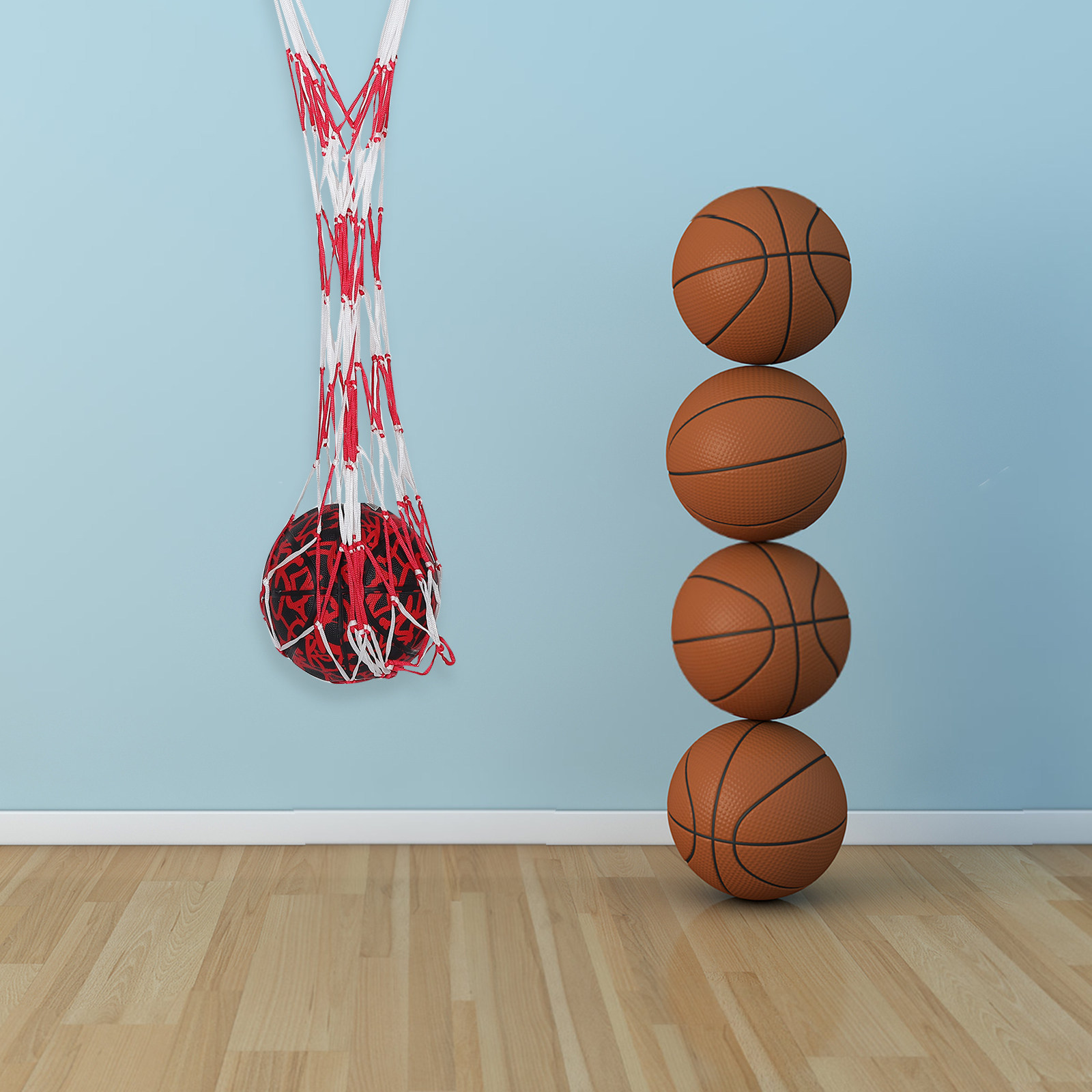 Gym Ball - Borsa sportiva portatile in rete per