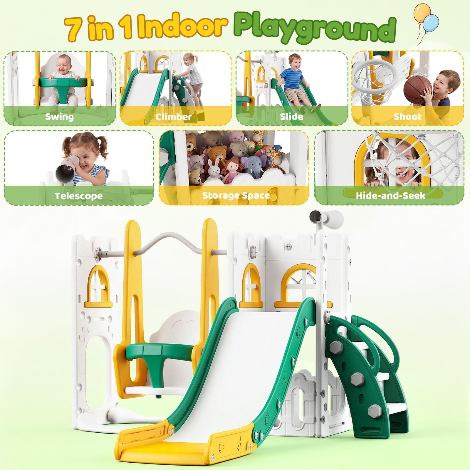 Set 7 in 1 per Bambini: Scivol - Basketball Hoop recensione e prezzo