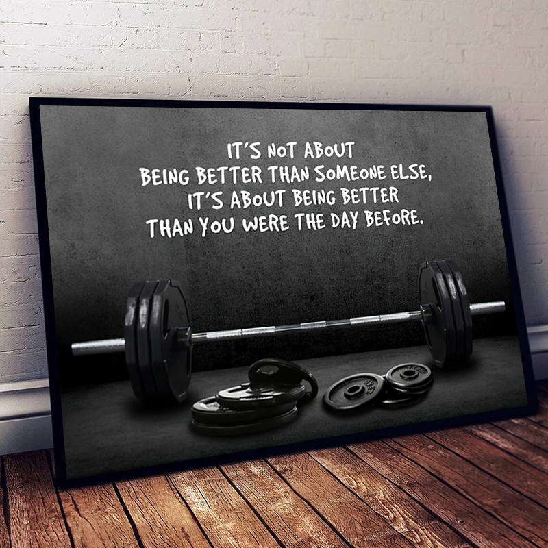 Citazione motivante moderna Sp - Sports Equipment Poster recensione e prezzo