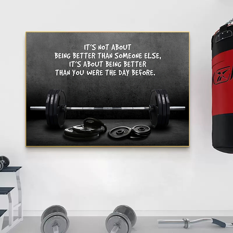 Citazione motivante moderna Sp - Sports Equipment Poster recensione e prezzo